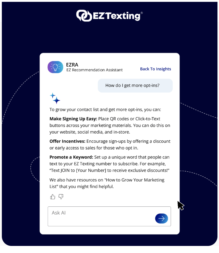 ai assistant chat window